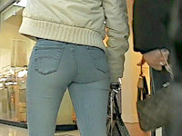 Call me a maniac and a weirdo, but every time I see a hot jeans ass, I forget everything and follow the chick with my cam.